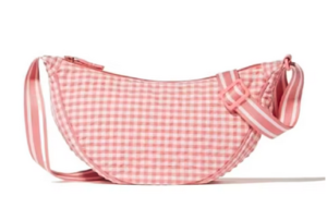 Olkalaukku crossbody canvas, kaareva muotoilu