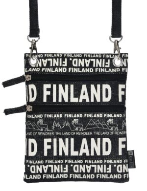 Suomi Finland, Suomi tuote Passilaukku, Kaulalaukku, Kaulakukkaro