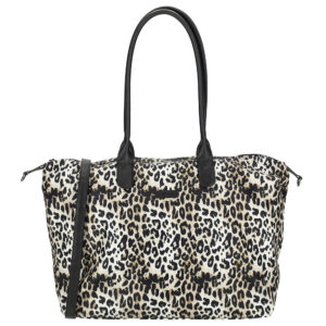 Shopper pantterikuvioinen laukku - 48x14x34cm