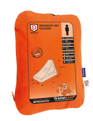 TravelSafe Cocoon - Hyttysverkkokolmio - Kyllästetty - 1 hengelle