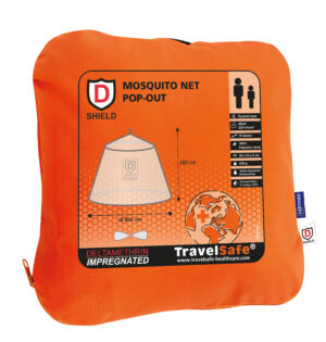 TravelSafe Hyttysverkko - Ponnahdusikkuna - Pyramidi - Kyllästetty - 1-2 hengelle