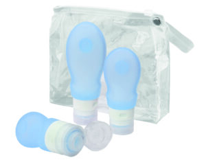 TravelSafe Squeeze -pullosetti - Sininen