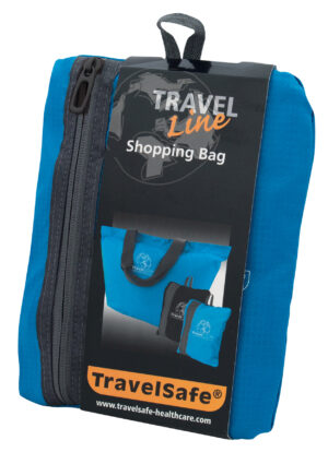 TravelSafe-ostoskassi – Taitettava – Sininen