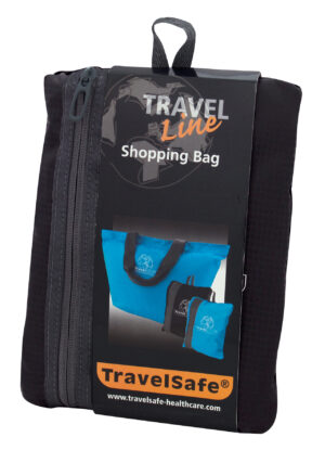 TravelSafe-ostoskassi – Kokoontaitettava – Musta