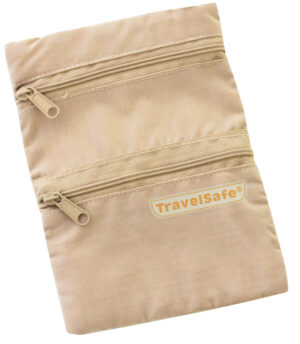 TravelSafe-rahavyö – turvatasku – beige