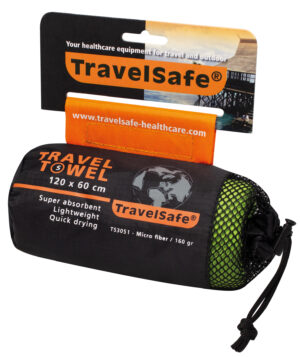 TravelSafe-mikrokuituinen matkapyyhe S – violetti