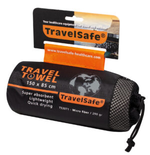 TravelSafe-mikrokuituinen matkapyyhe L – Vihreä
