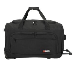 Brussels musta pyörällinen matkakassi - 50cm